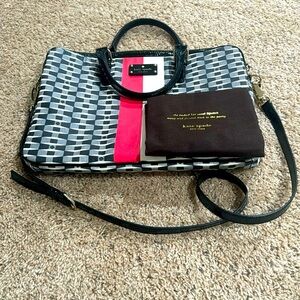 Never used Kate Spade computer bag/briefcase with original cloth storage bag